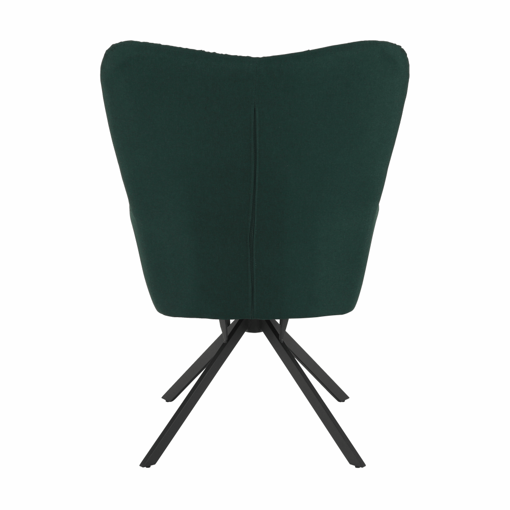Scaun de design, ţesătură verde, KOMODO