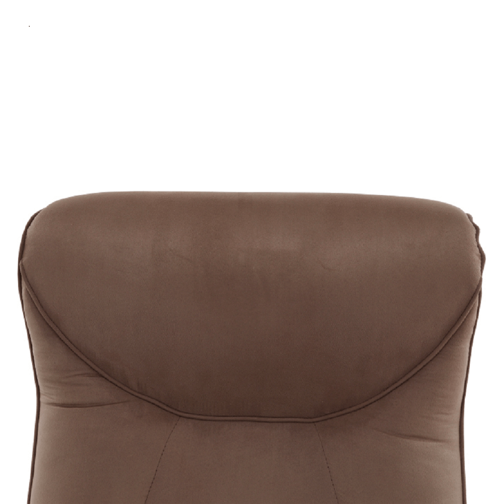 Fotoliu relaxant, cu funcţie electrică de vibraţie, textil maro, SUAREZ