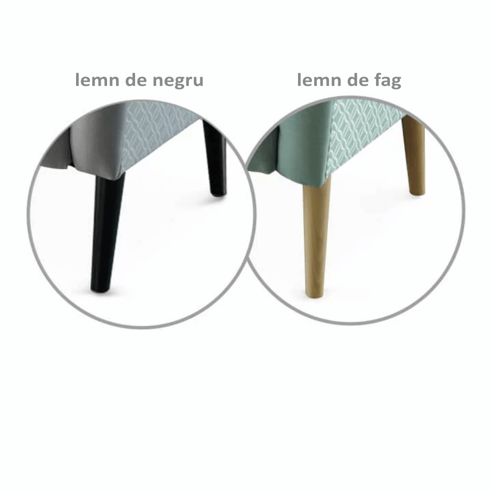 Scaun de design, ţesătură mentol/model, BELEK