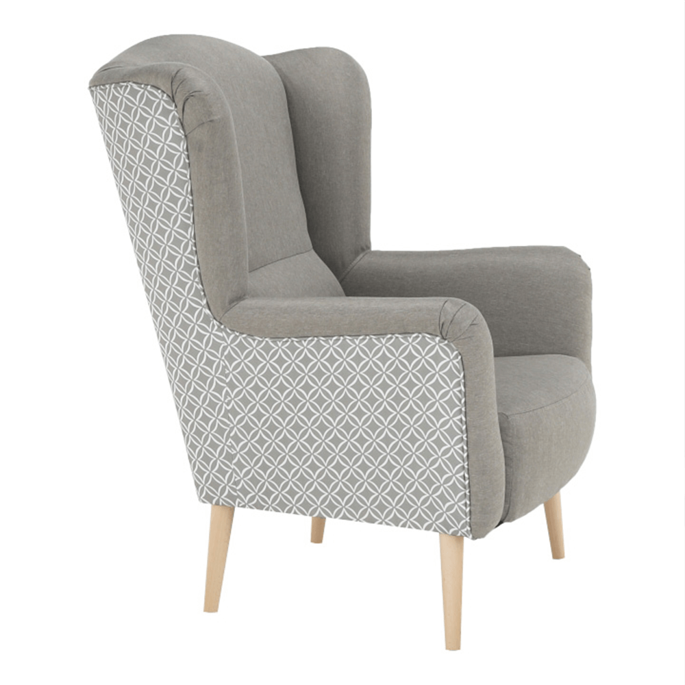 Scaun de design, ţesătură, capuccino/model, BELEK