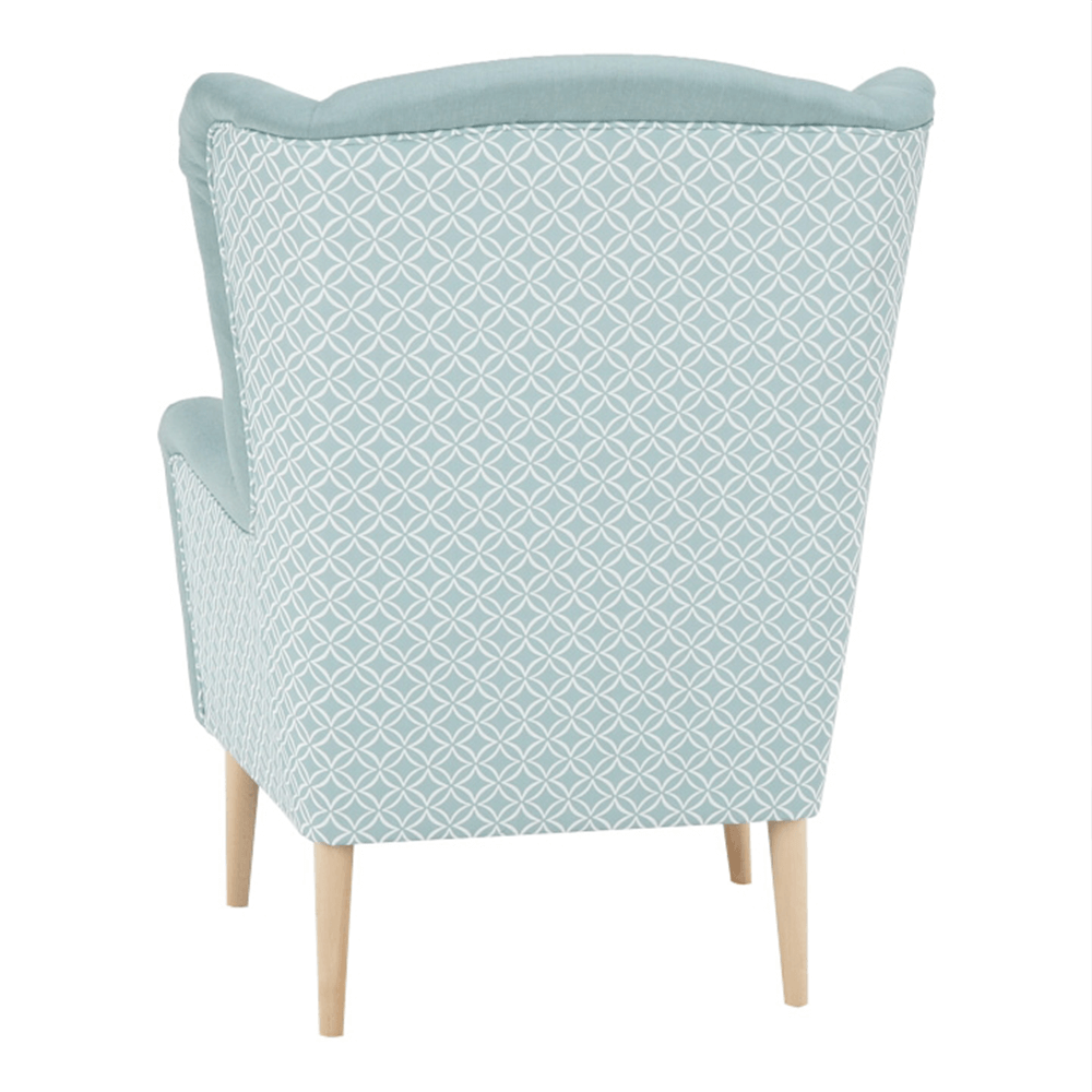 Scaun de design, ţesătură mentol/model, BELEK