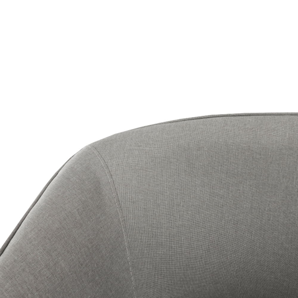 Fotoliu de birou, material textil gri-maro/metal, LENER