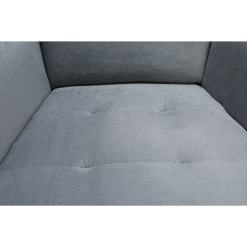 Fotoliu, material textil gri deschis/alb, RUTINO