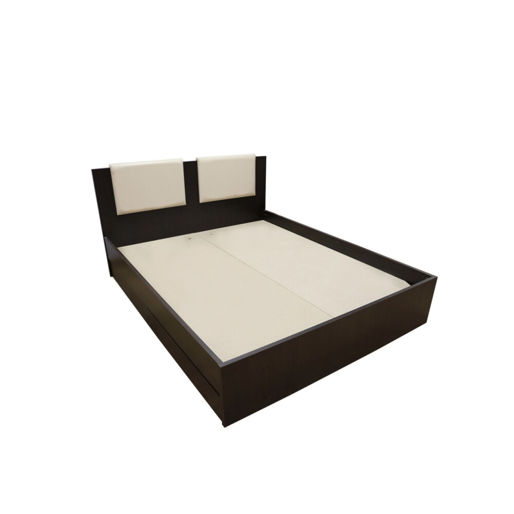 Dormitor Laguna cu pat 160x200 cu 2 sertare Wenge cu Vanilie