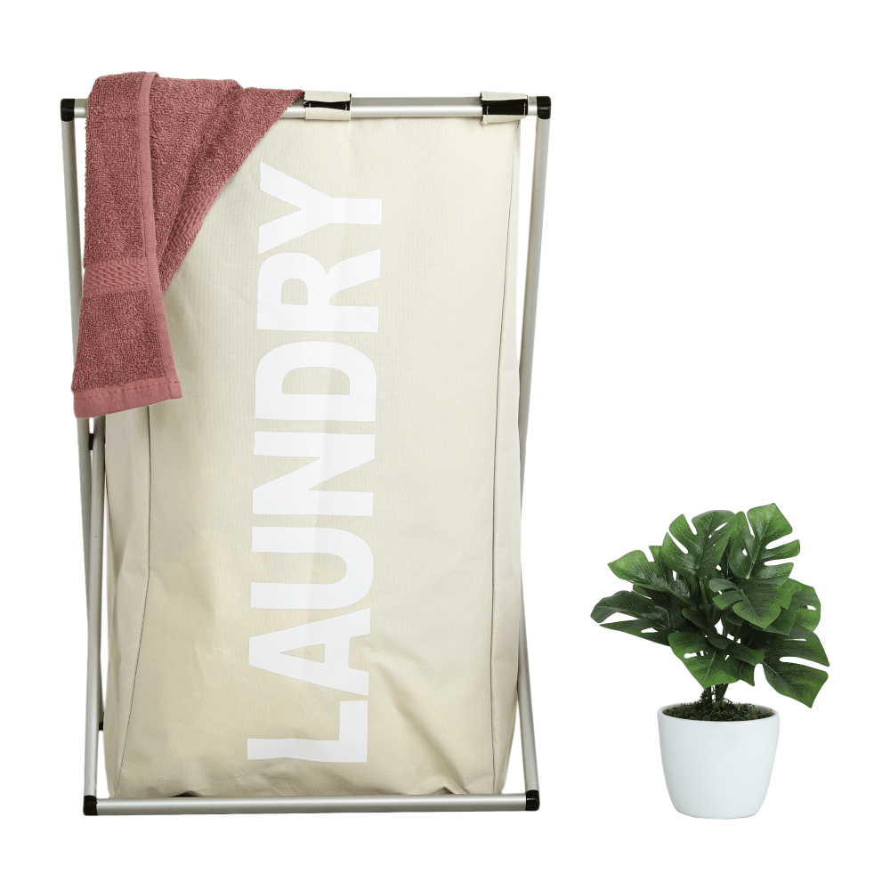 Coş de rufe din pânză, gri-bej, LAUNDRY TYP 1