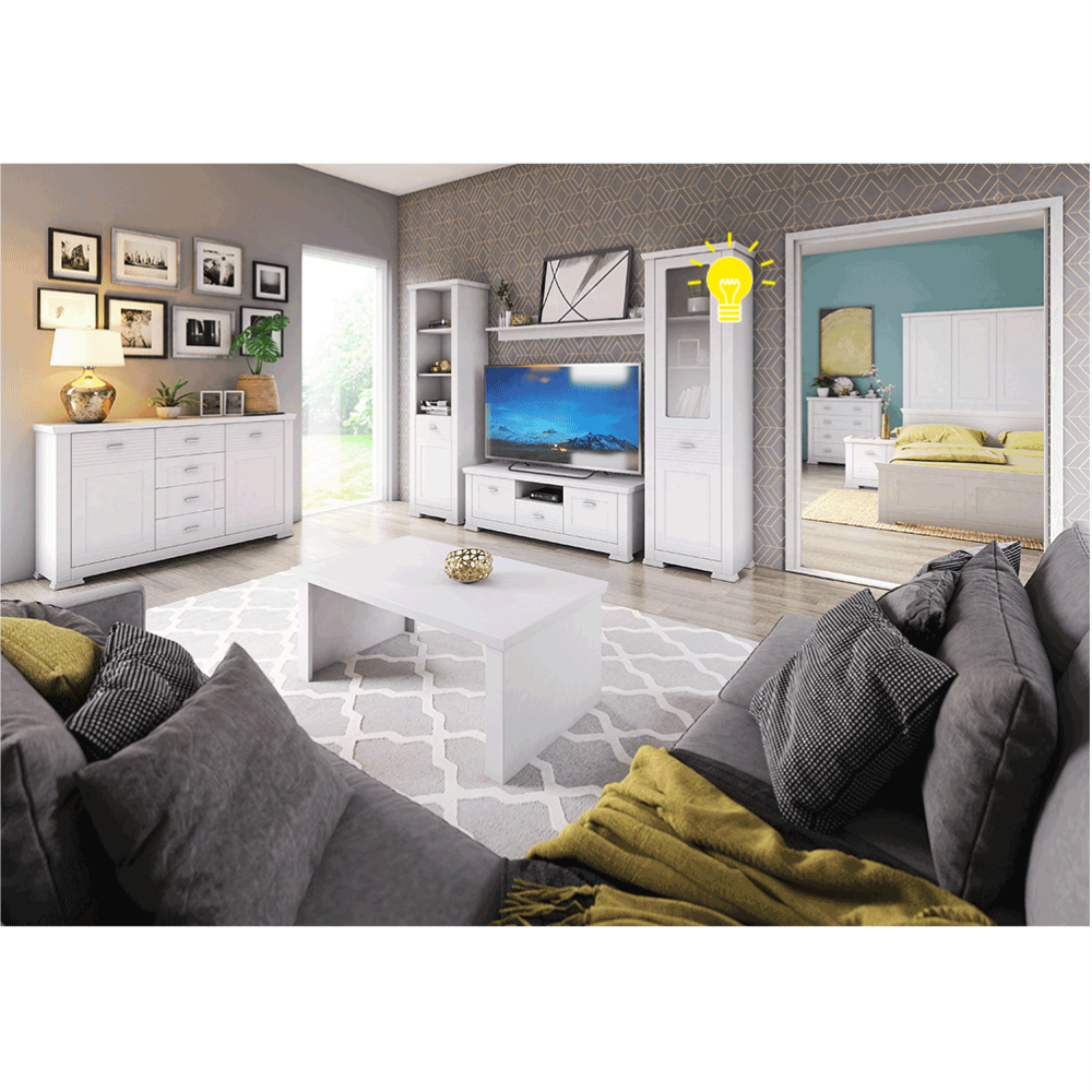 Iluminat cu LED, 2 puncte, alb, ARYAN / LINDY