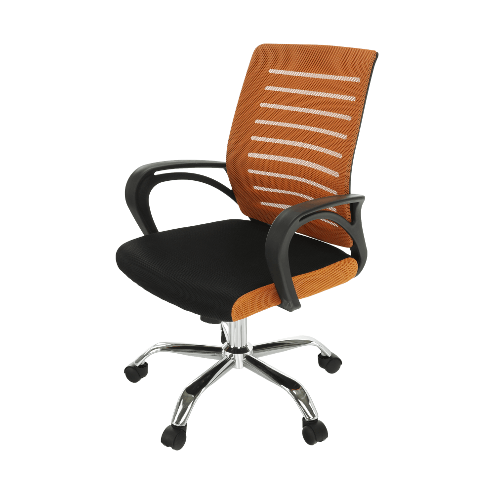 Scaun de birou, portocaliu / negru, LIZBON NEW