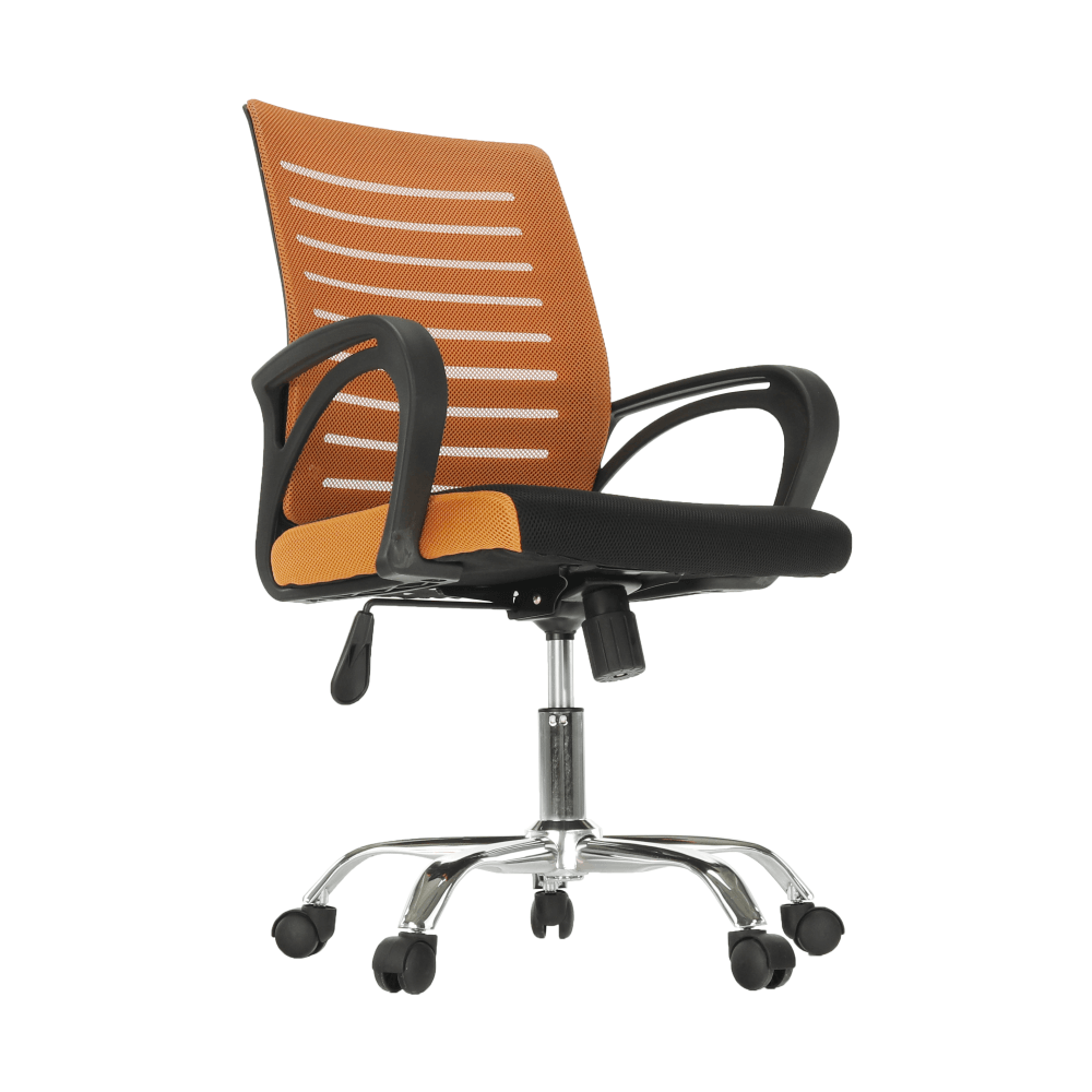 Scaun de birou, portocaliu / negru, LIZBON NEW