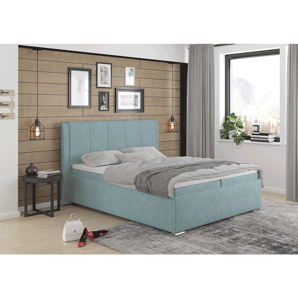 Pat boxspring 160x200, mentol, LORENA