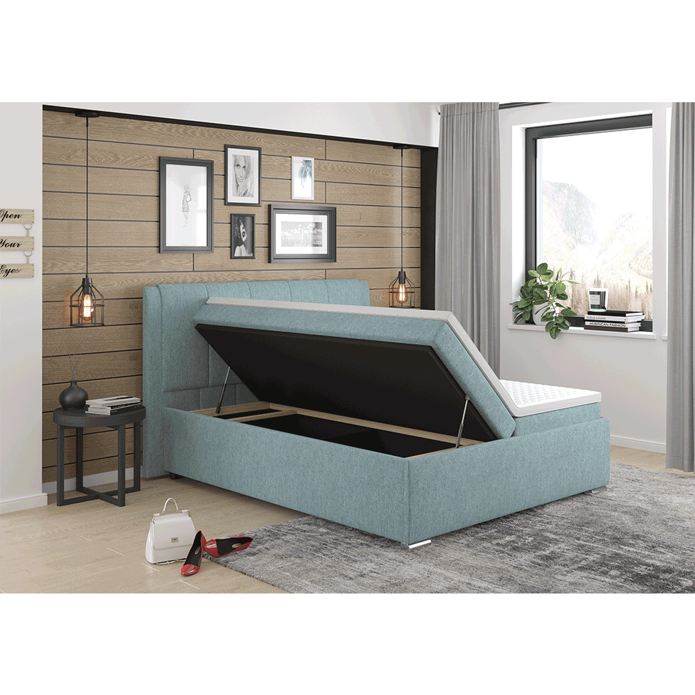 Pat boxspring 160x200, mentol, LORENA