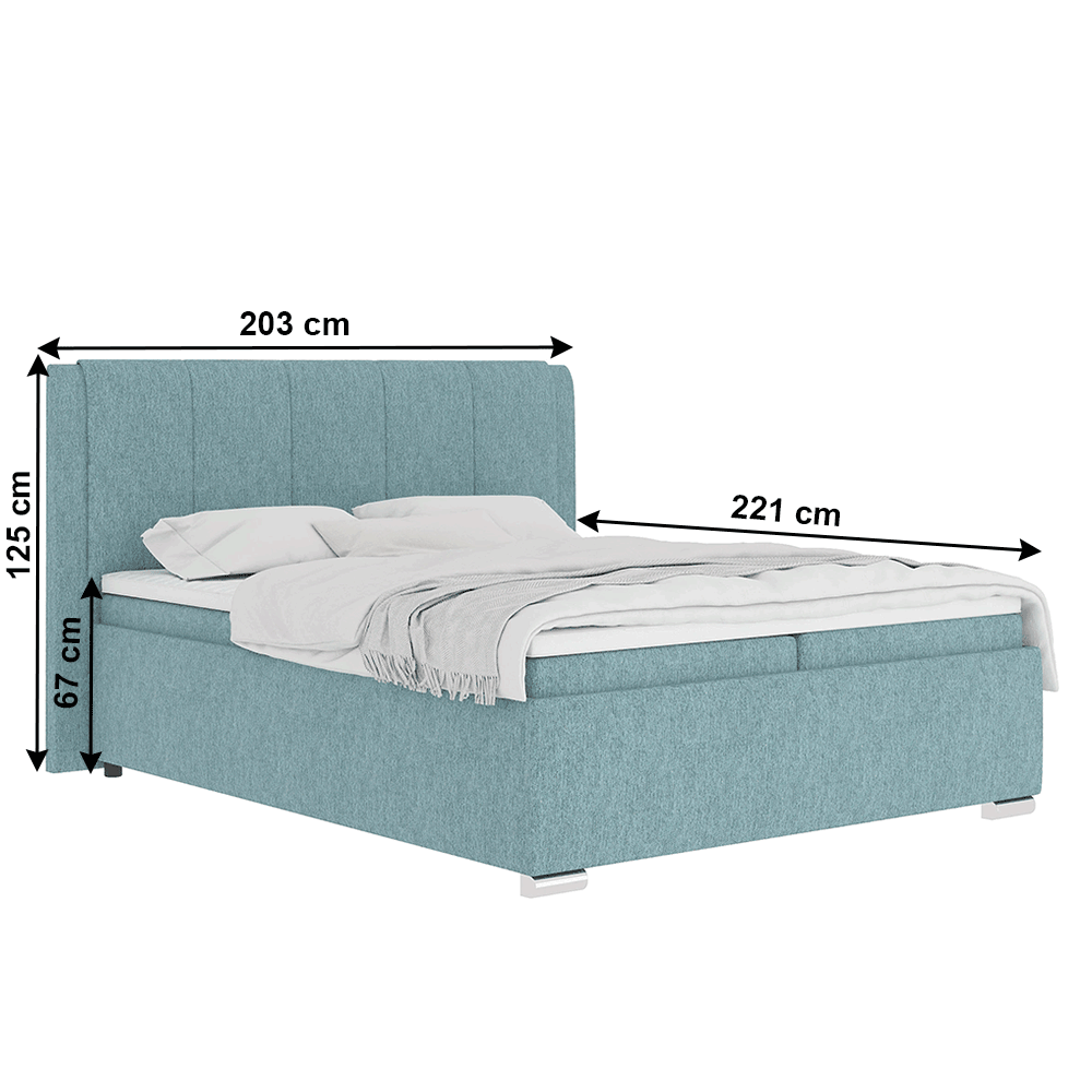 Pat boxspring 180x200, mentol, LORENA