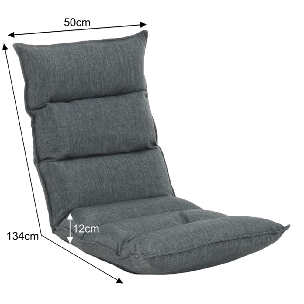 Fotoliu relaxant, material gri, LOTA NEW