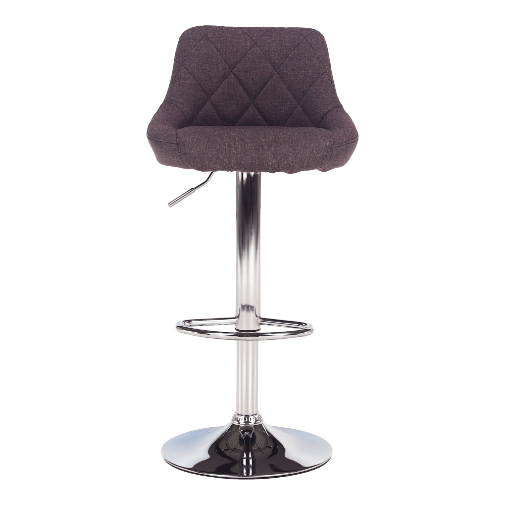 Scaun de bar, gri-maro TAUPE/crom, MARID