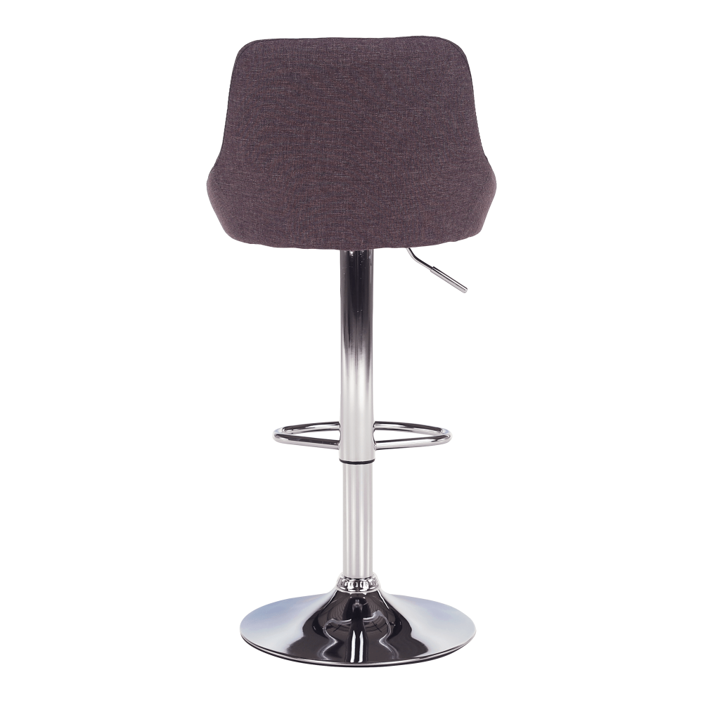 Scaun de bar, gri-maro TAUPE/crom, MARID