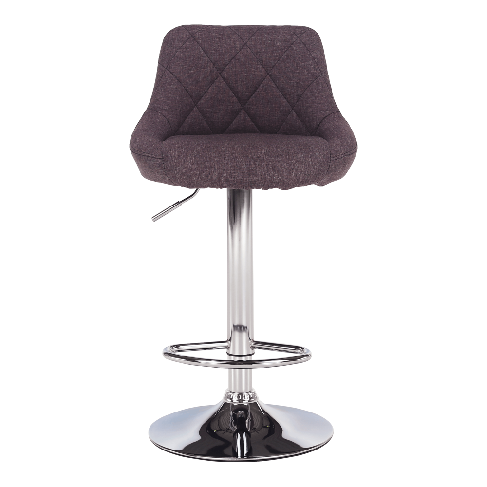 Scaun de bar, gri-maro TAUPE/crom, MARID
