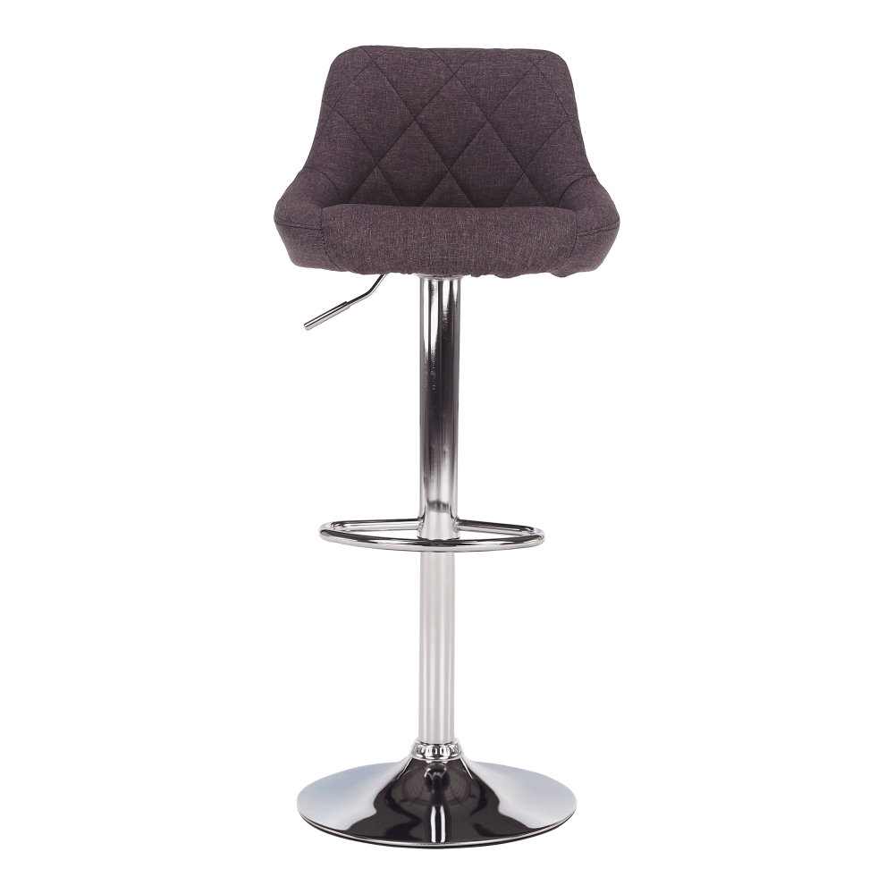 Scaun de bar, gri-maro TAUPE/crom, MARID