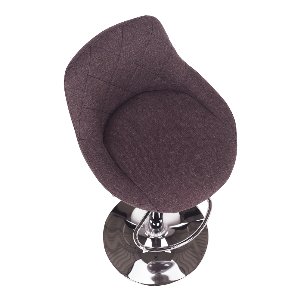 Scaun de bar, gri-maro TAUPE/crom, MARID
