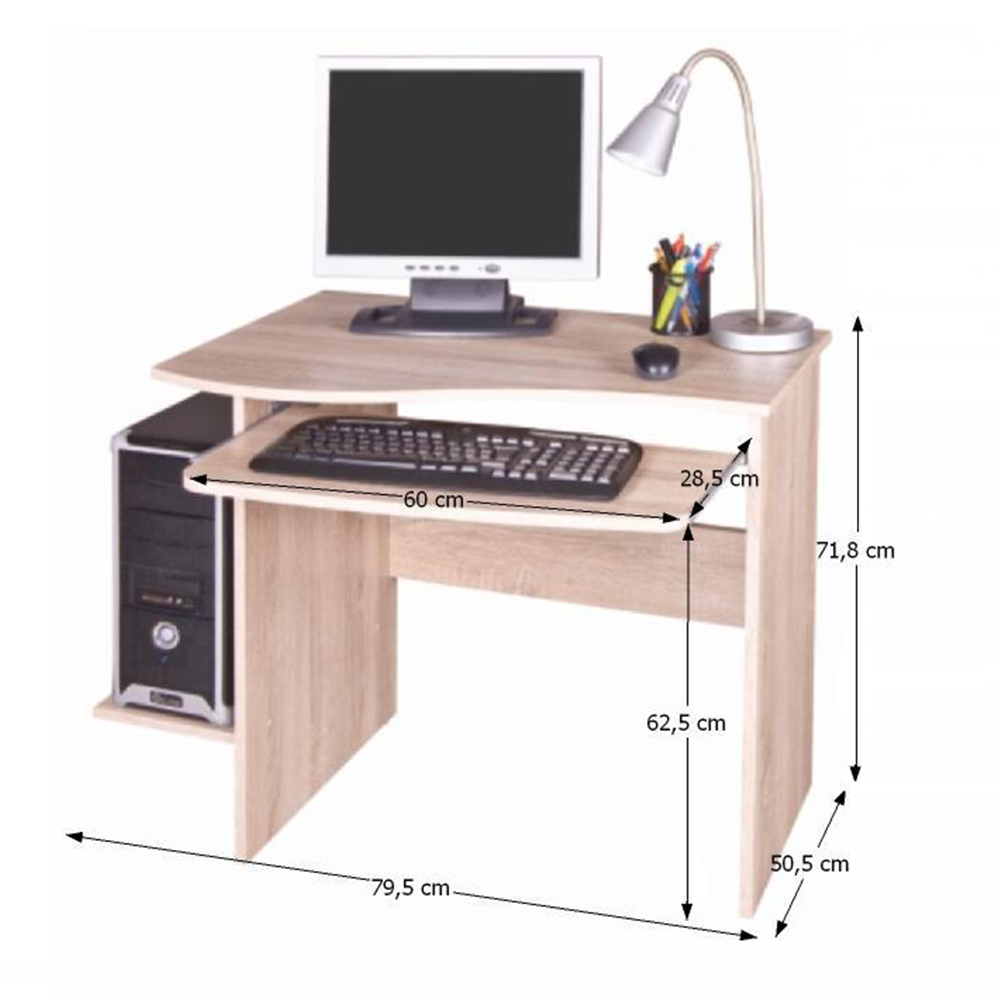 Măsuţa PC , stejar sonoma, MELICHAR
