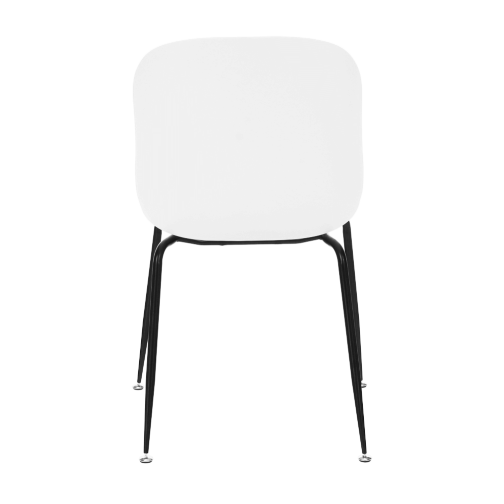 Scaun dining, alb/negru, MENTA
