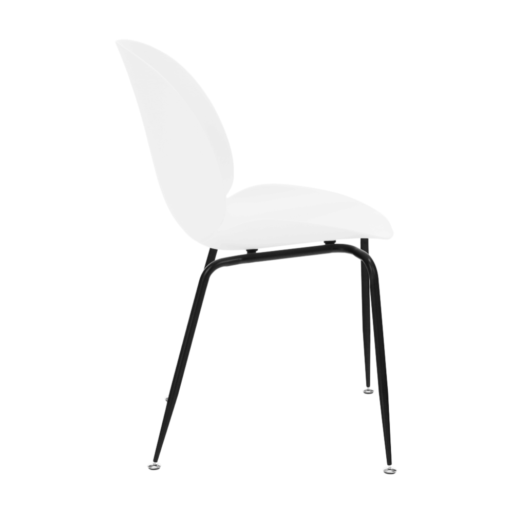 Scaun dining, alb/negru, MENTA