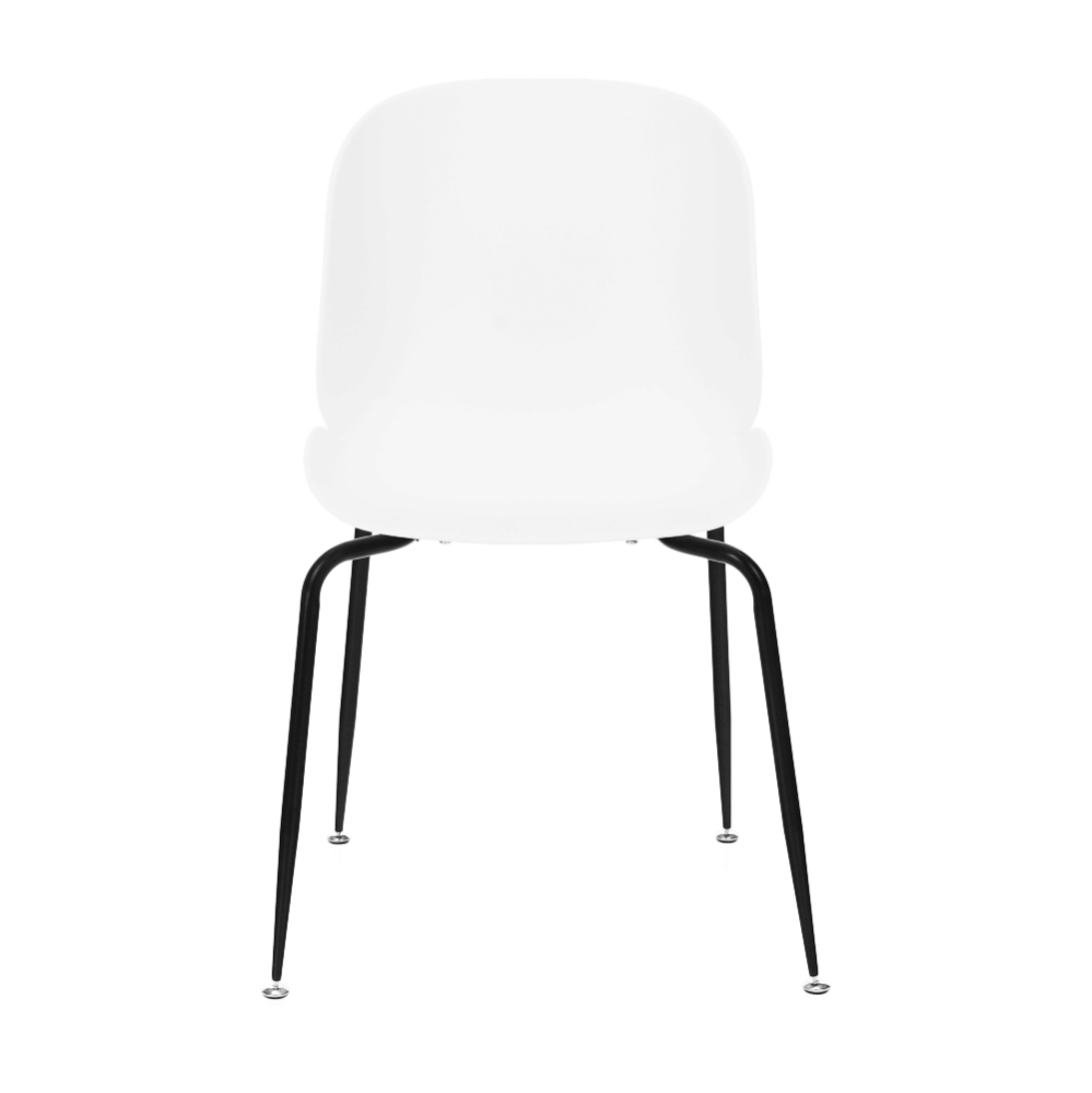 Scaun dining, alb/negru, MENTA