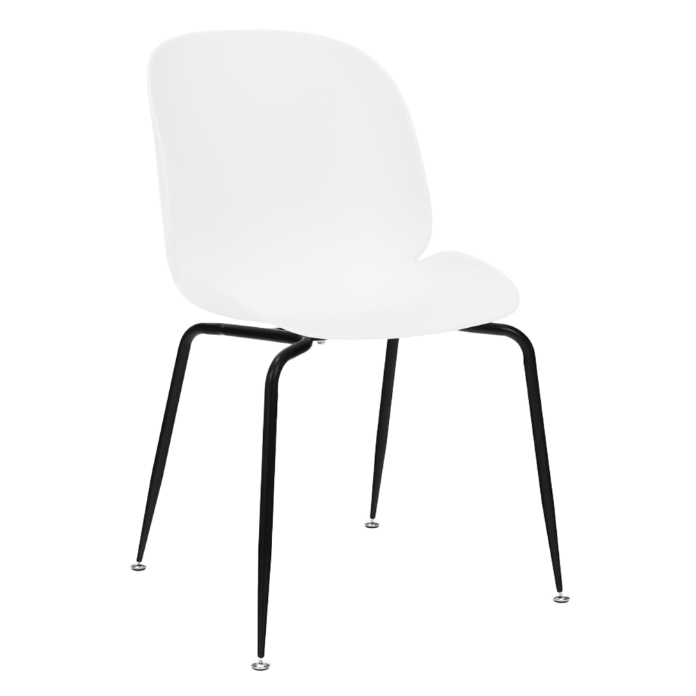 Scaun dining, alb/negru, MENTA