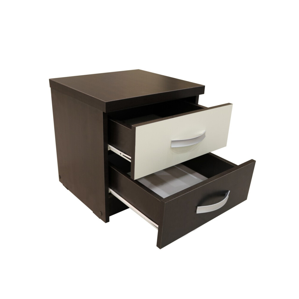 Dormitor Milano cu Pat Tapitat Wenge 140x200 cm