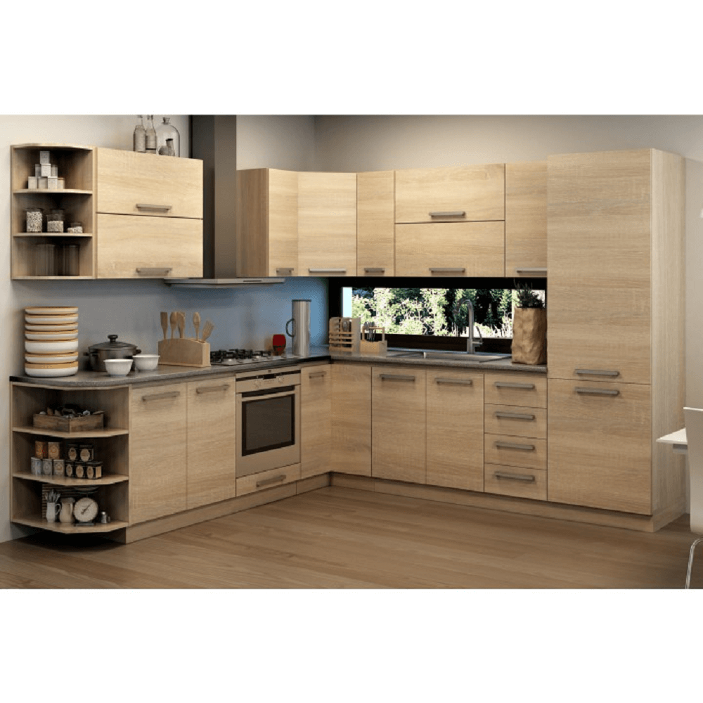 Dulap inferior pentru aragaz 60, stejar sonoma, NOVA PLUS NOPL-059-0S