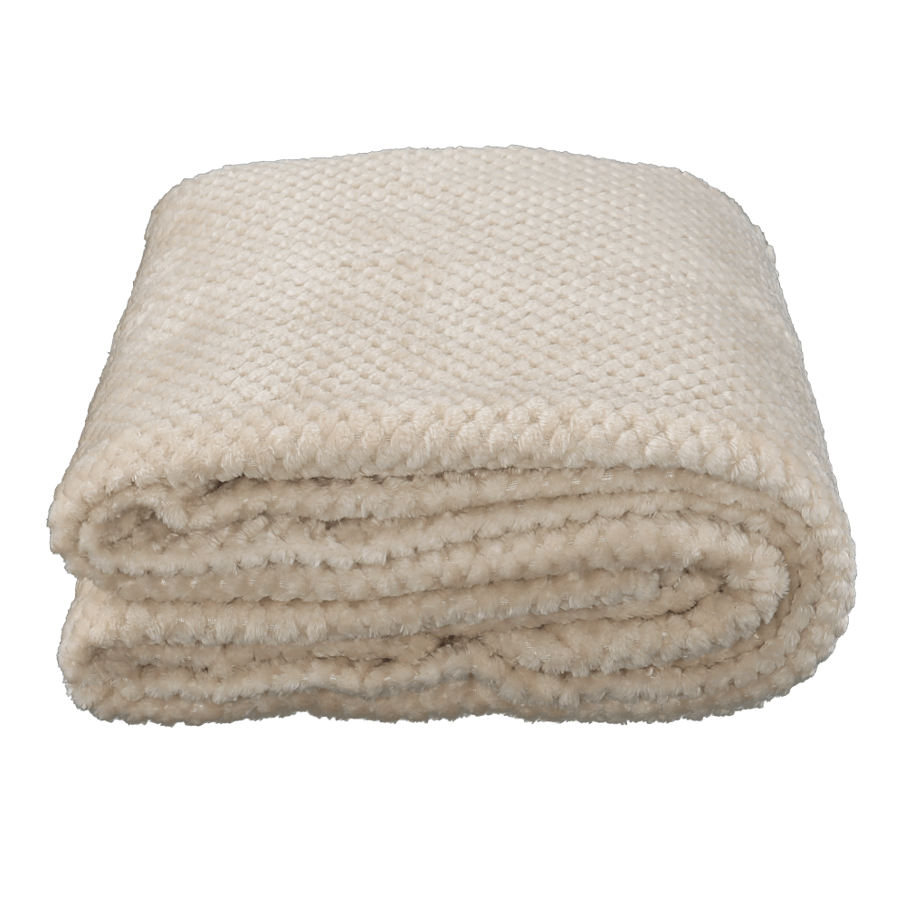 Pătură cu două feţe, bej-gri, 150x200, DEFANA TYP 2