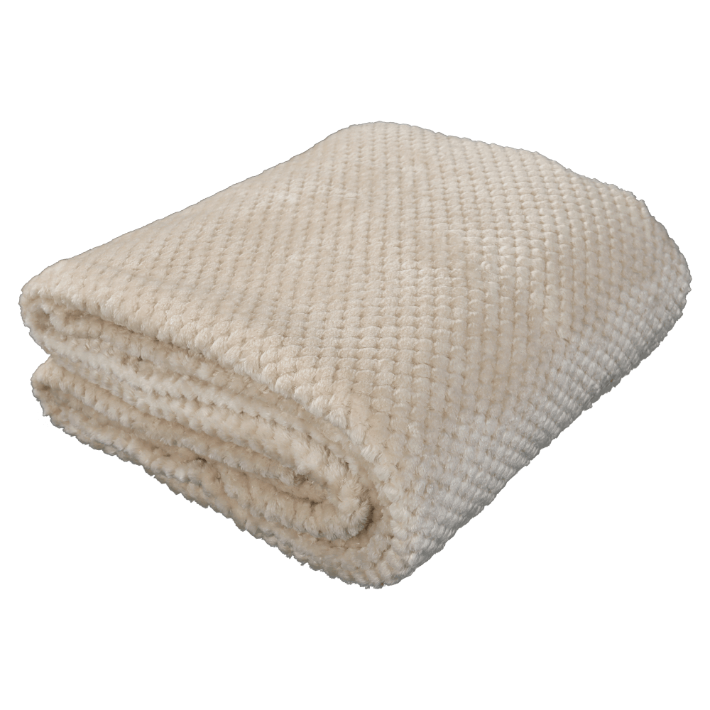 Pătură cu două feţe, bej-gri, 150x200, DEFANA TYP 2