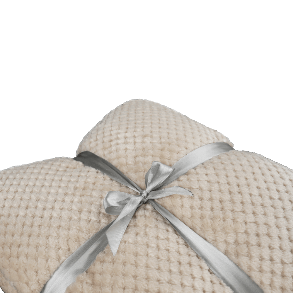 Pătură cu două feţe, bej-gri, 150x200, DEFANA TYP 2