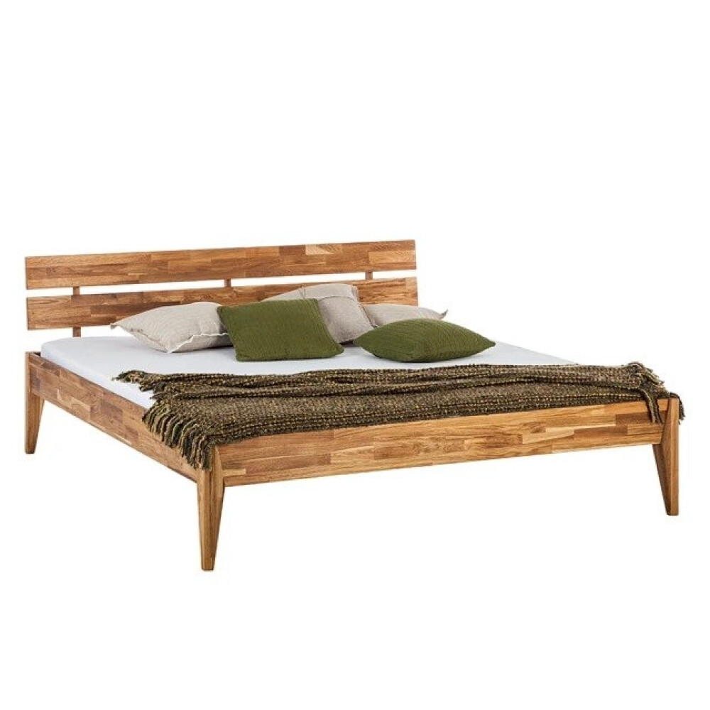 Pat din lemn masiv JillWOOD 185 cm