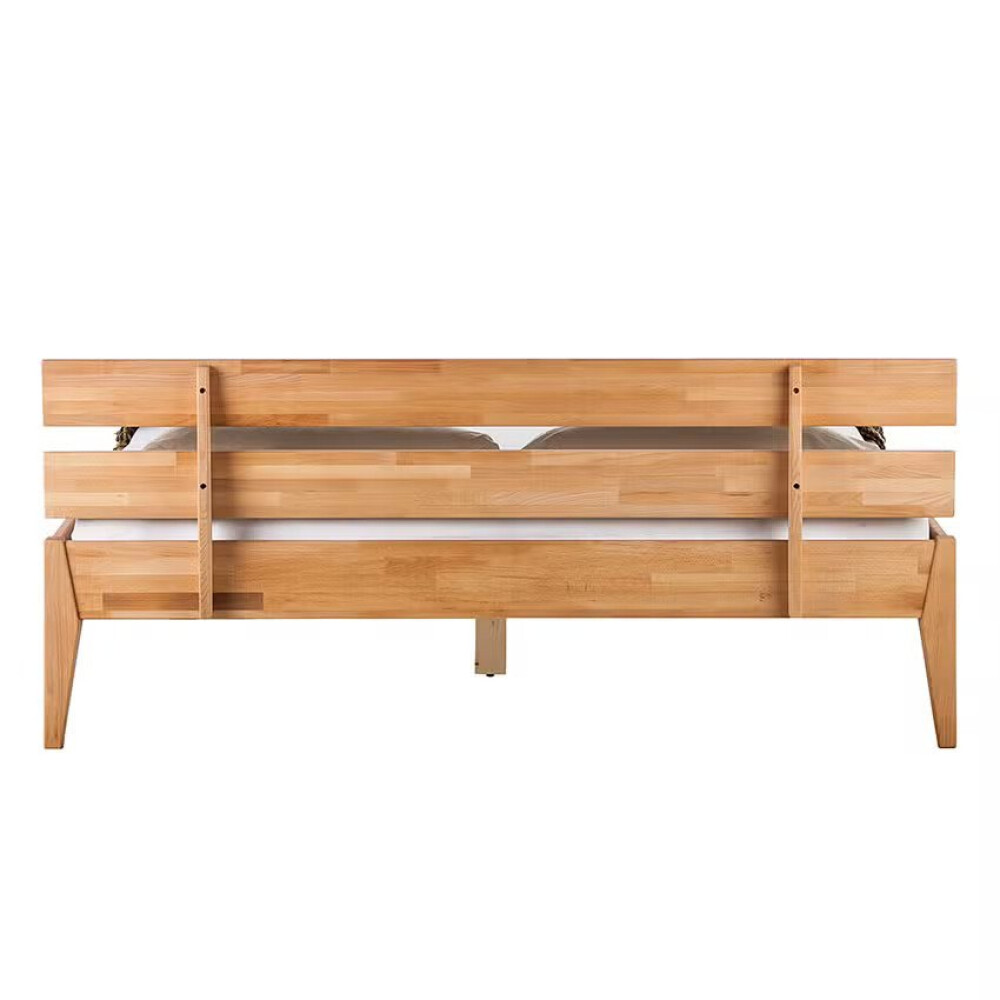 Pat din lemn masiv JillWOOD 185cm