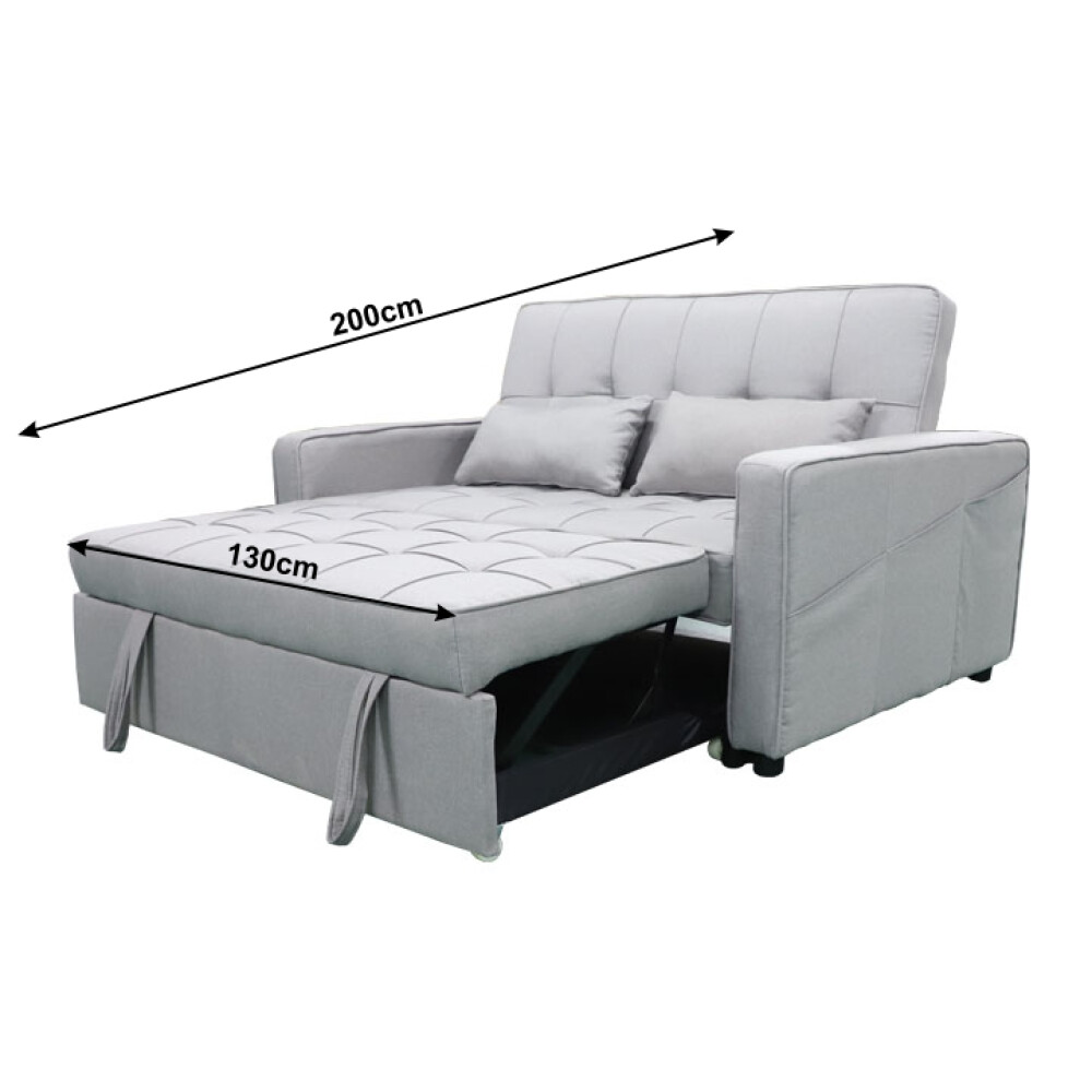 Colţar extensibil, gri, FRENKA BIG BED NEW