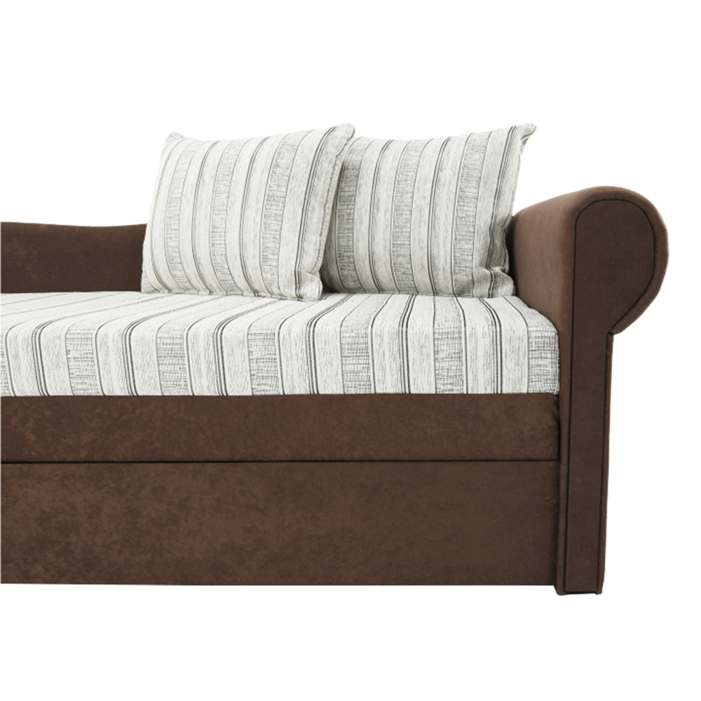 Colţar extensibil, maro/bej/auriu/model, dreapta, AGA D
