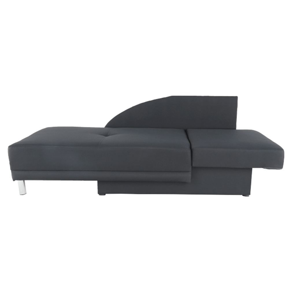 Colţar extensibil, material textil gri-negru, dreapta, LAUREL