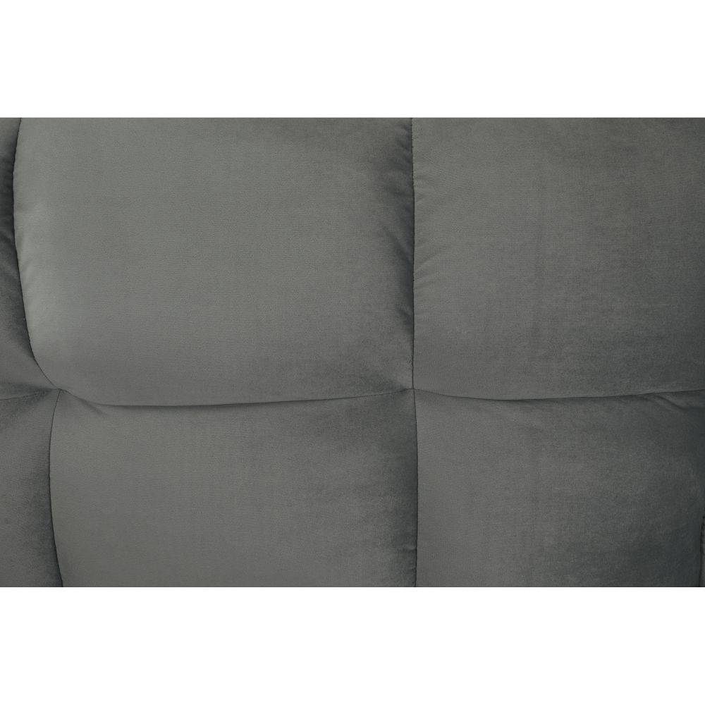 Colţar extensibil, catifea gri deschis / fag, KAPRERA NEW