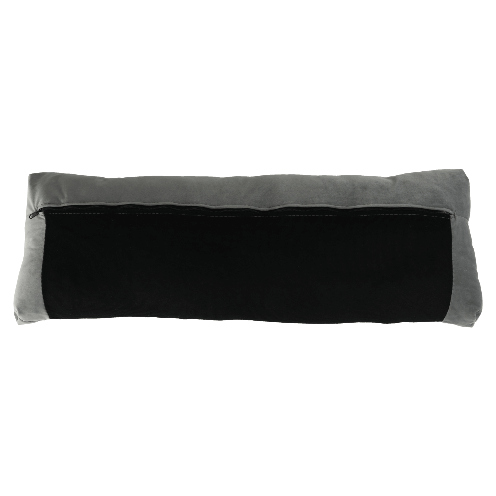 Colţar extensibil, catifea gri deschis / fag, KAPRERA NEW