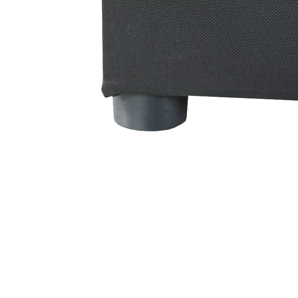 Colţar extensibil, material textil gri-negru, stânga, LAUREL