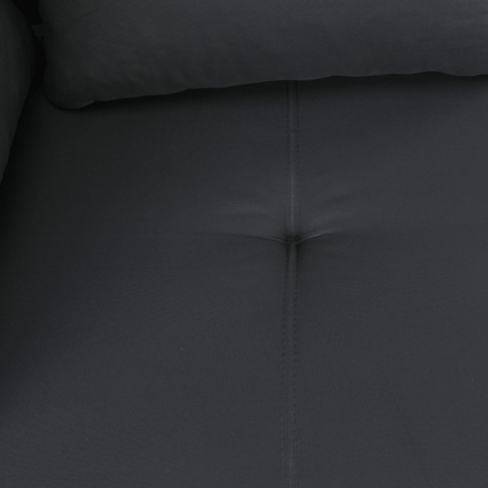 Colţar extensibil, material textil gri-negru, stânga, LAUREL