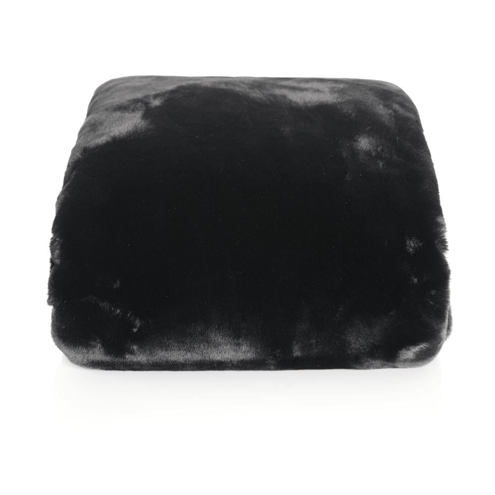 Pătură de blană, negru, 150x180, RABITA NEW TYP 1
