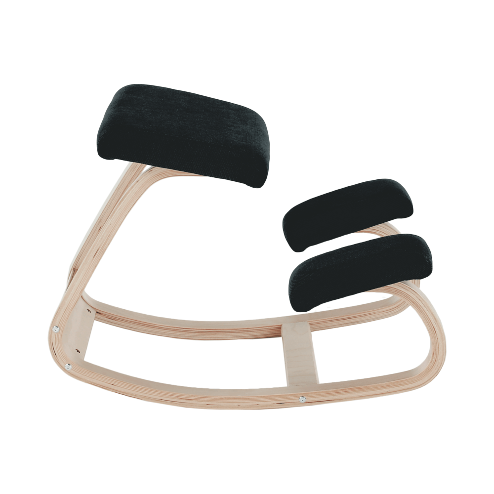 Scaun genunchi, negru / natural, RENAR