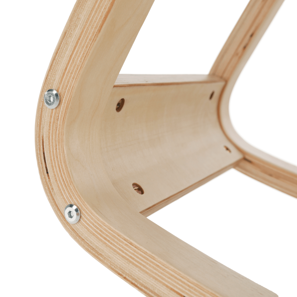 Scaun genunchi, negru / natural, RENAR