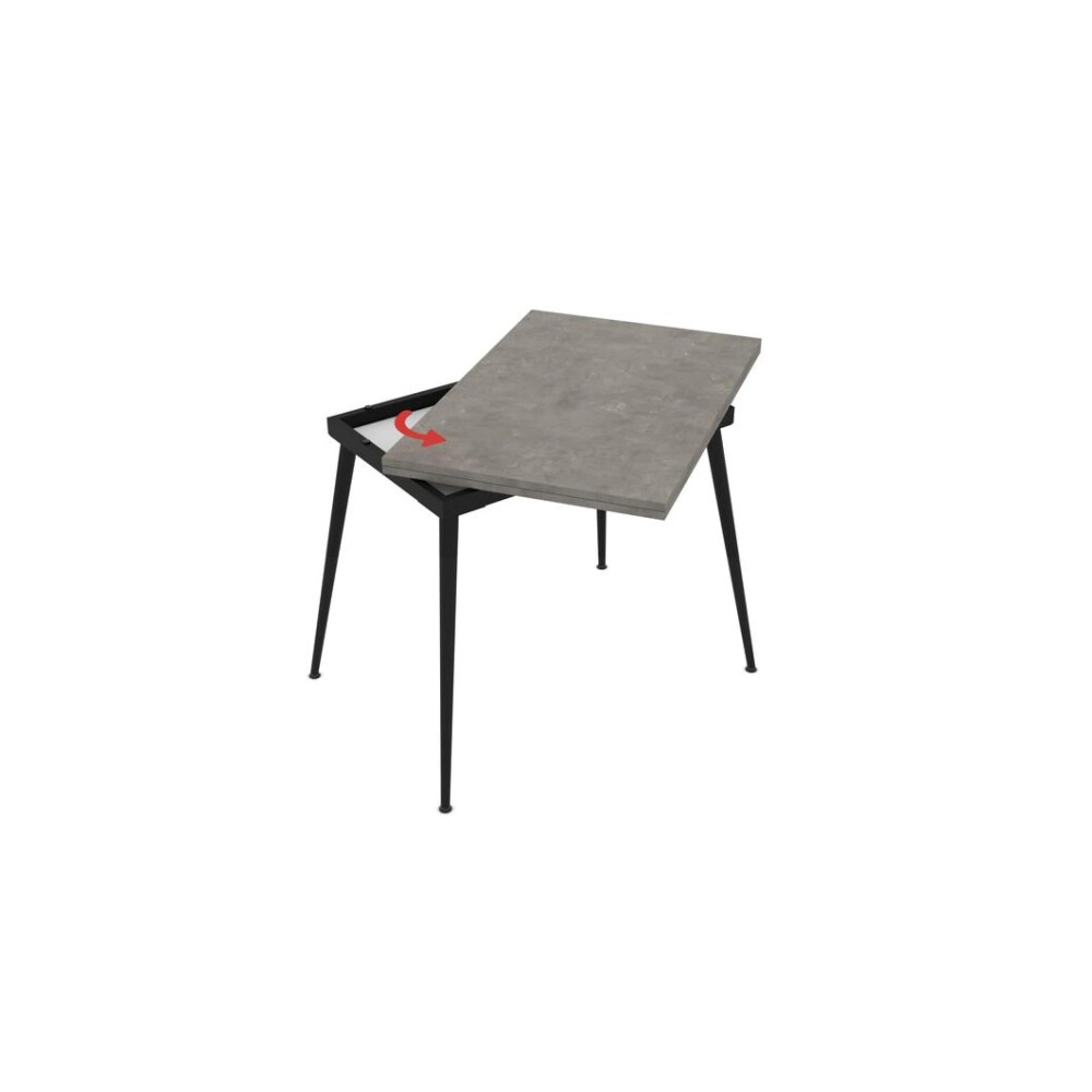 Masă Extensibilă „Lilis 120 cm Retro Stone”
