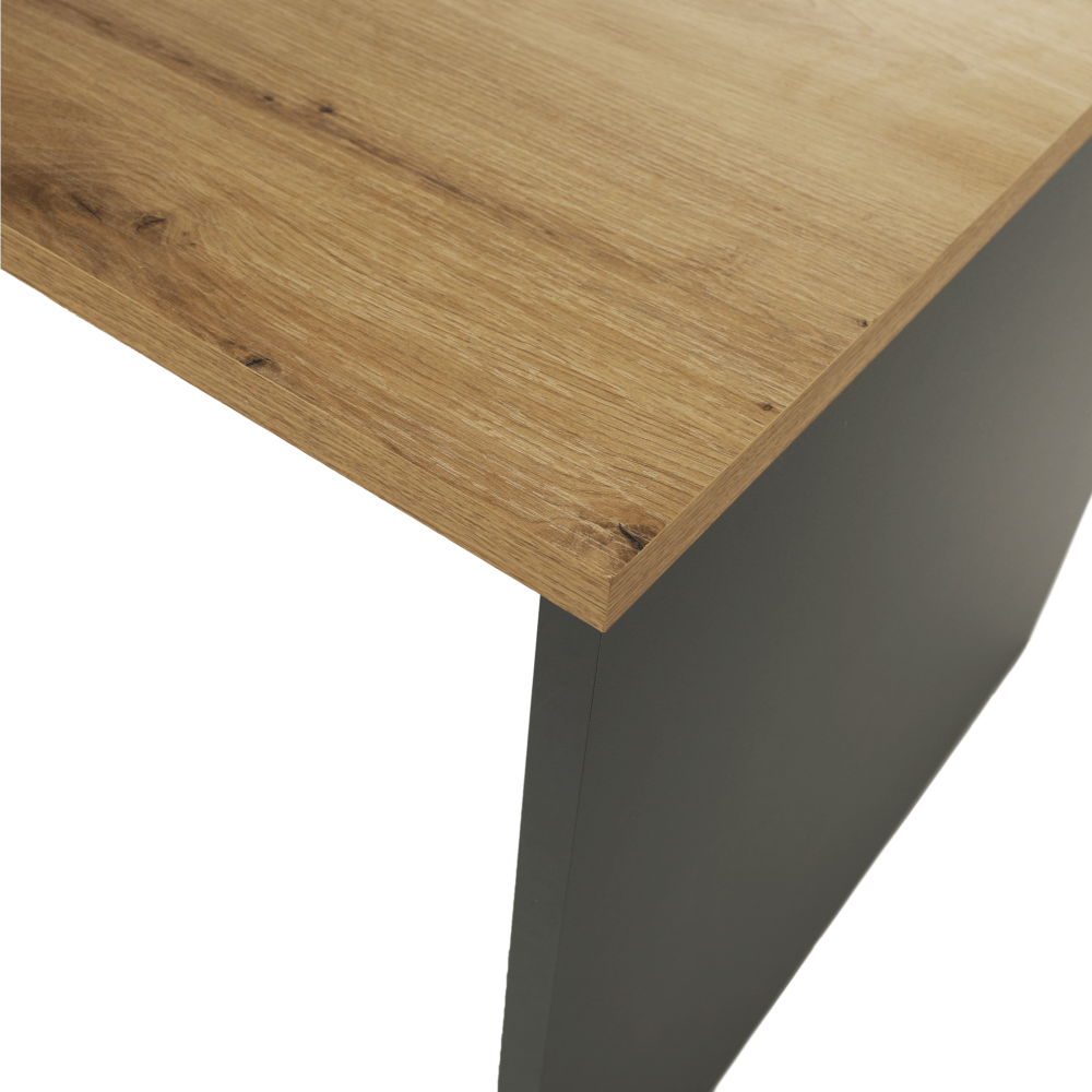 Masă de birou, grafit/stejar artisan, RIOMA NEW TYP 11