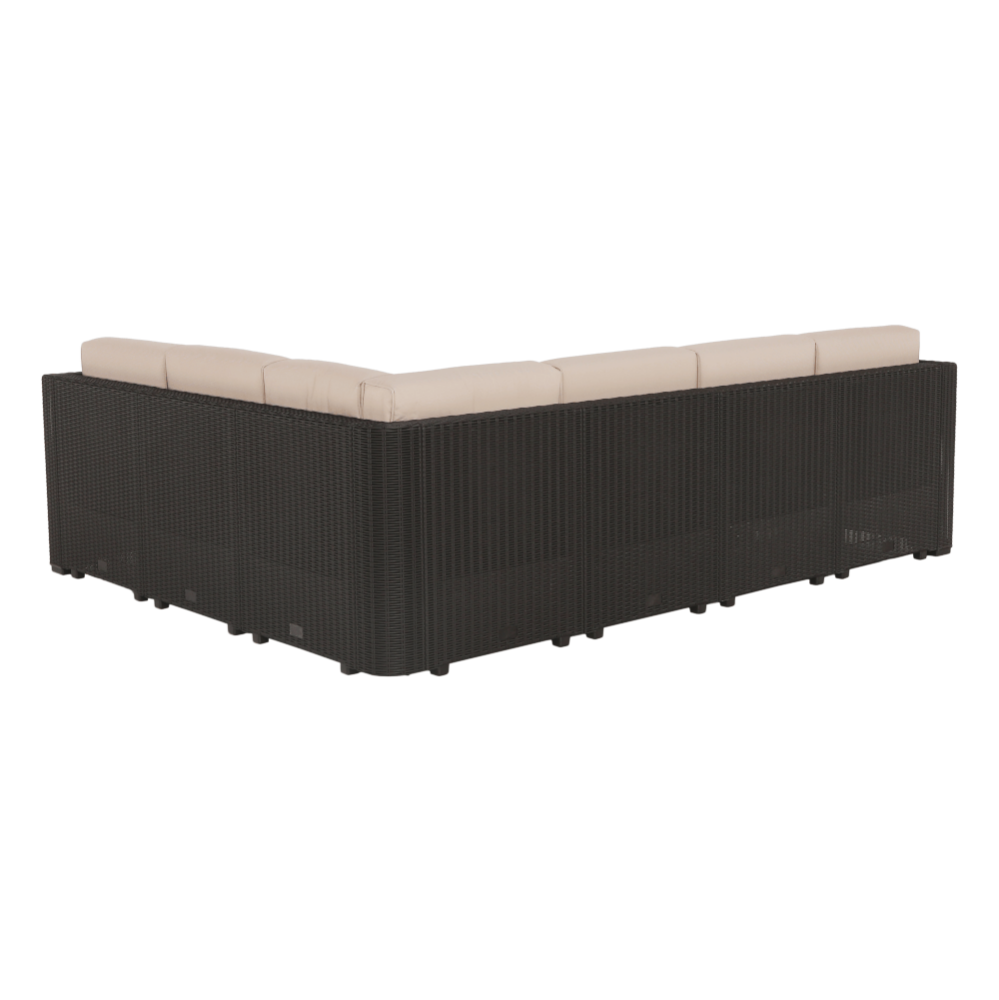Set de grădină din rattan, 3 piese, maro/bej, RODEN