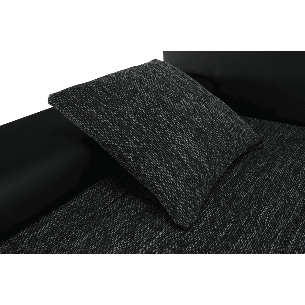 Colţar, negru/negru, TRAMP