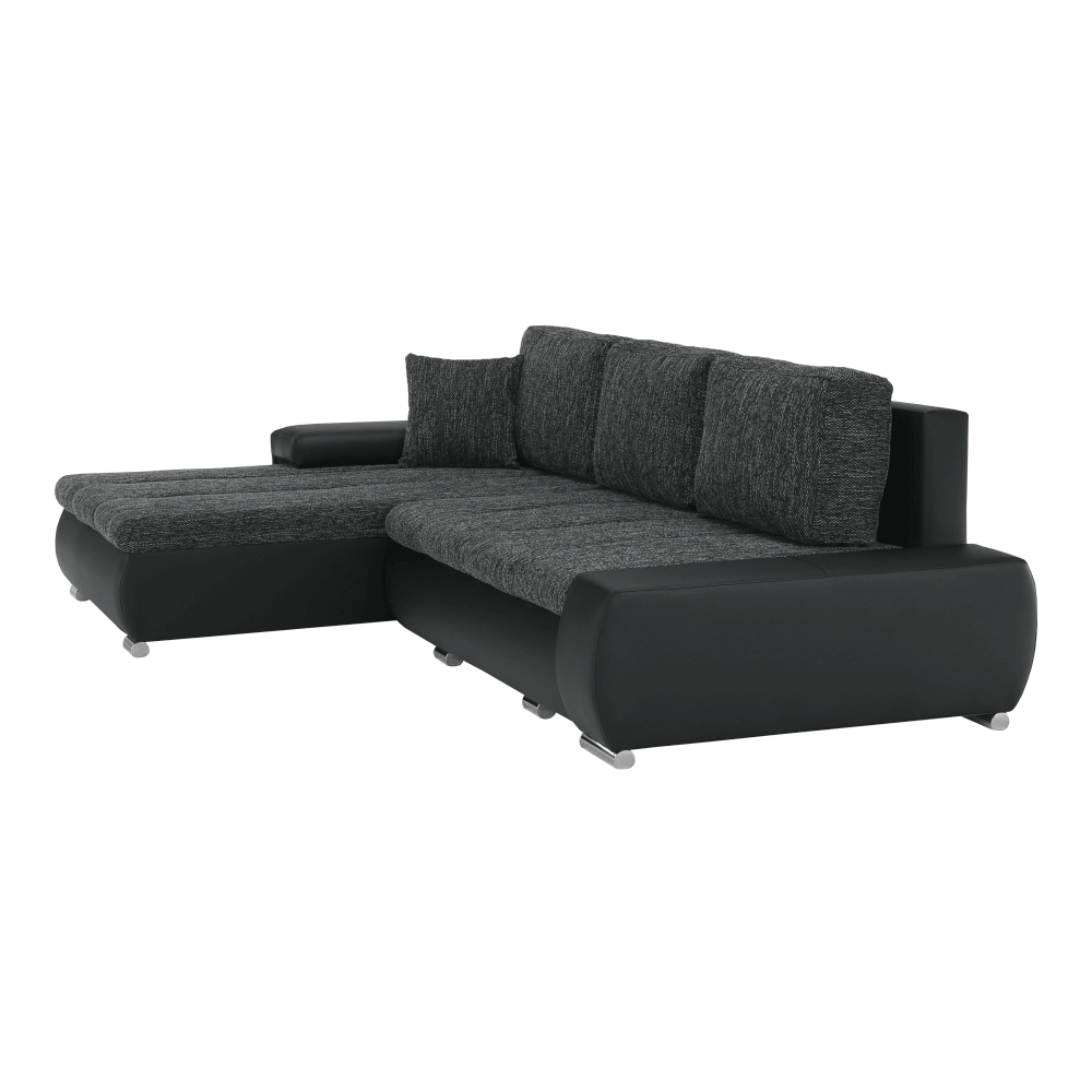 Colţar, negru/negru, TRAMP