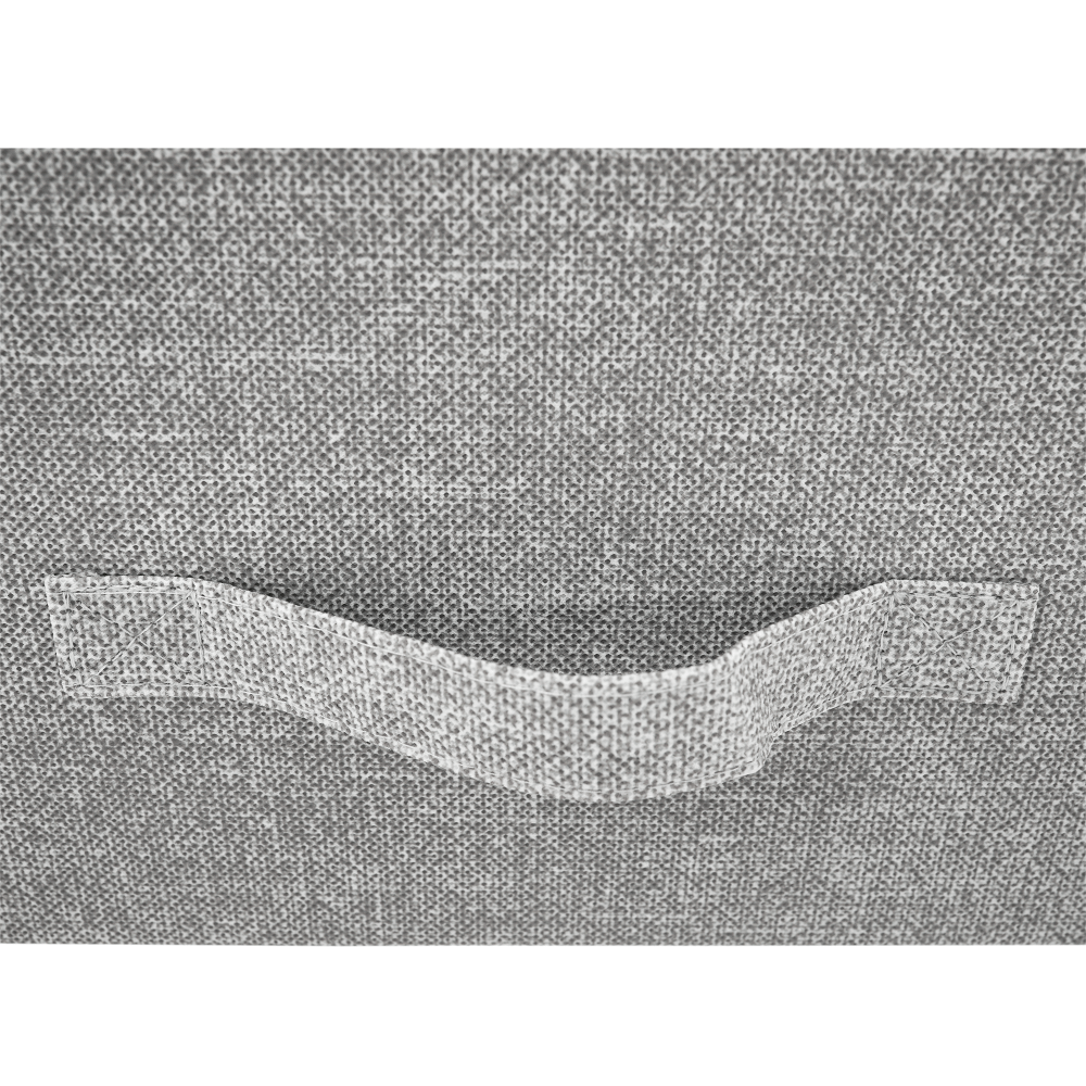 Comodă cu sertare din material textil, gri/alb/gri deschis, ROSITA TYP 4
