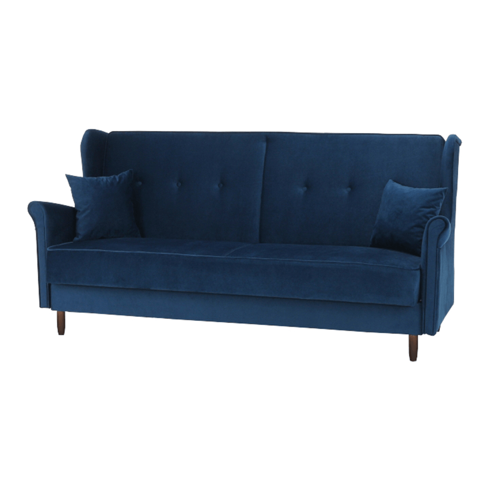 Colţar extensibil, material textil albastru, COLUMBUS